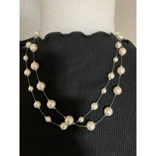 ソニアリキエル(SONIA RYKIEL)のSONIA RYKIEL BIJOUX パール ネックレス　美品(ネックレス)