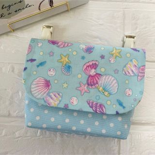 No.121 女の子 移動ポケット♪ポケット型マチ付き☆クリップ別売☆(外出用品)