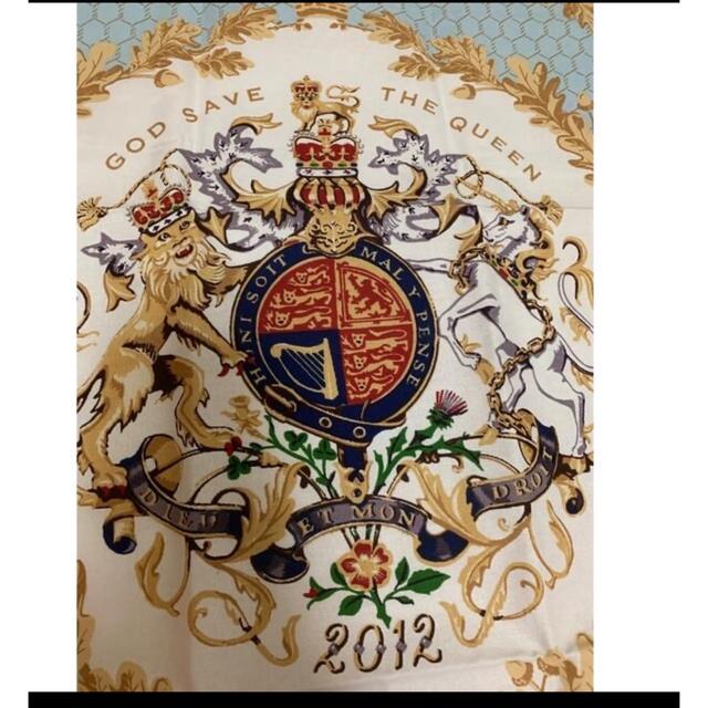 エリザベス女王即位記念ティータオル　未使用　英国王室ロイヤルコレクション