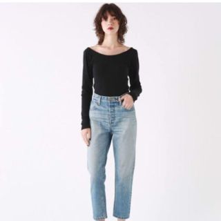 ブラックバイマウジー(BLACK by moussy)のブラックバイマウジー 23 HUILA blue denim ハイウエストデニム(デニム/ジーンズ)