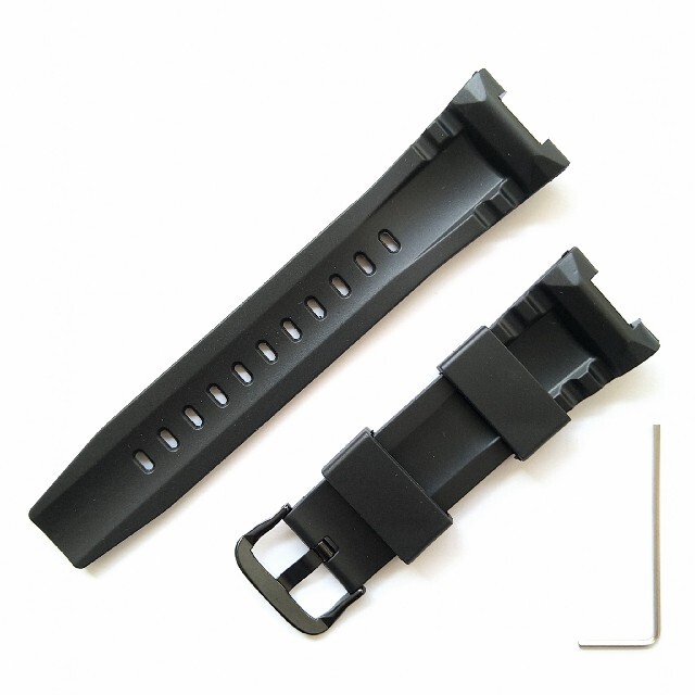 G-SHOCK G-STEEL GST 用 互換品 交換ベルト 黒 樹脂シリコン メンズの時計(ラバーベルト)の商品写真