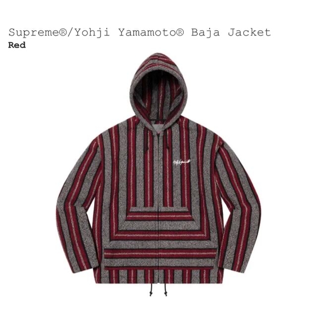 Supreme(シュプリーム)のSupreme / Yohji Yamamoto Baja Jacket Red メンズのジャケット/アウター(ダウンジャケット)の商品写真