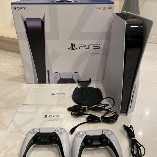 ソニー(SONY)の本日終了　美品PS5+純コン3個セット(家庭用ゲーム機本体)