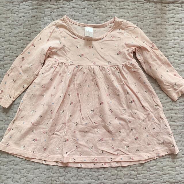 H&M(エイチアンドエム)のnext baby H&M 長袖ワンピース2点セット キッズ/ベビー/マタニティのベビー服(~85cm)(ワンピース)の商品写真