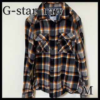 ジースター(G-STAR RAW)のg-star raw ジースター　ネルシャツ　チェック　コットン　ロゴ(シャツ)