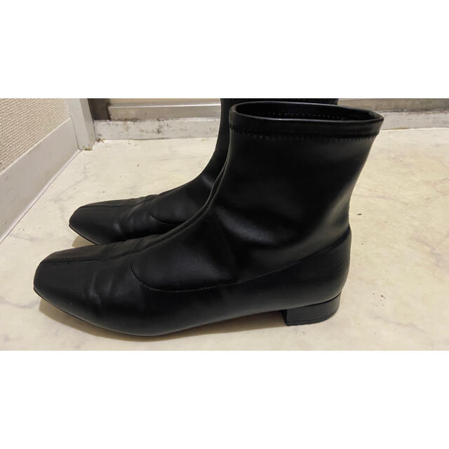 LOWRYS FARM(ローリーズファーム)のストレッチローブーツ　ブラック　Mサイズ レディースの靴/シューズ(ブーツ)の商品写真
