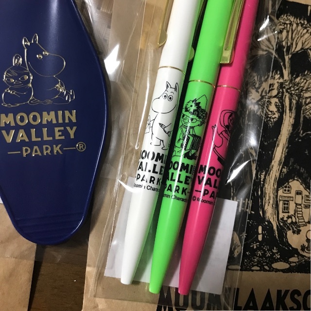 MOOMIN(ムーミン)の新品未使用ムーミンMOOMINボールペン3本セット限定キーホルダー エンタメ/ホビーのアニメグッズ(キーホルダー)の商品写真