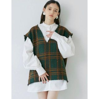 ムルーア(MURUA)の【新品未使用】MURUA ルーズベストシャツワンピース(バラ売り)(シャツ/ブラウス(長袖/七分))