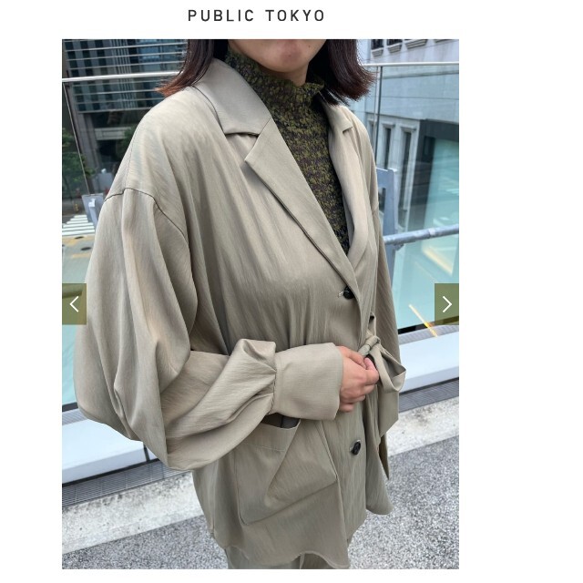 public tokyo ボリュームスリーブシャツジャケット