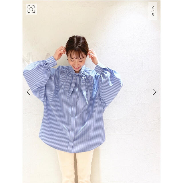 IENA - IENA ♡ストライプボウタイブラウスの通販 by mimona's shop