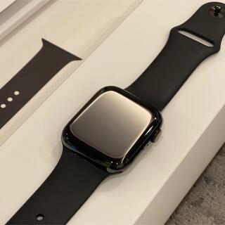 アップルウォッチ(Apple Watch)の最終値下げ！AppleWatch 5 GPS+Cellular 44mmスチール(腕時計(デジタル))