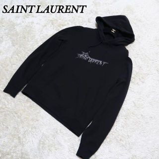 美品】サンローラン Saint Laurent パーカー ロゴ タイダイ