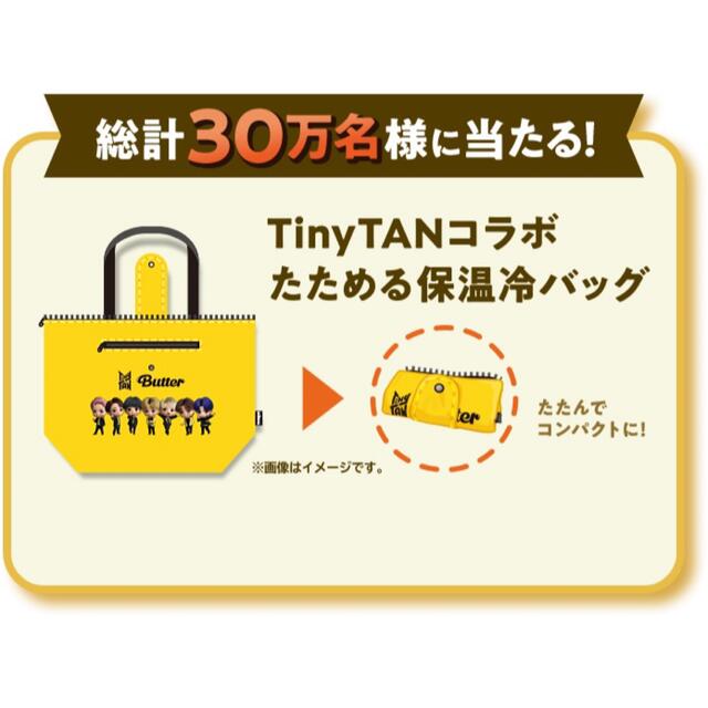 タイニータン　tinytan ジョージア　保冷バッグ エンタメ/ホビーのタレントグッズ(アイドルグッズ)の商品写真