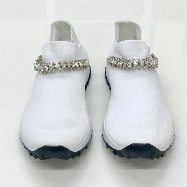 JIMMY CHOO - 3765 未使用 ジミーチュウ ビジュー ニット スニーカー