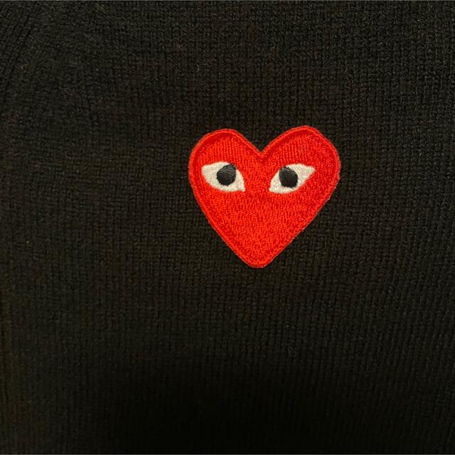 COMME des GARCONS(コムデギャルソン)の【即発】COMME des GARCONS  Play ハートロゴ カーディガン メンズのトップス(カーディガン)の商品写真