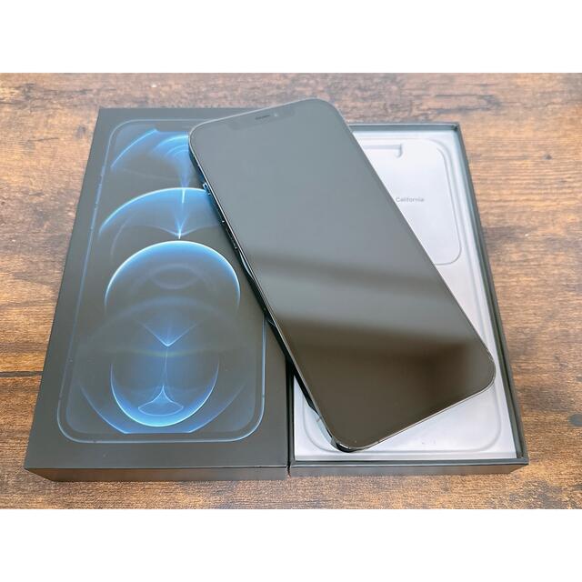 Apple(アップル)のiPhone 12 Pro Max パシフィックブルー 128GB SIMフリー スマホ/家電/カメラのスマートフォン/携帯電話(スマートフォン本体)の商品写真