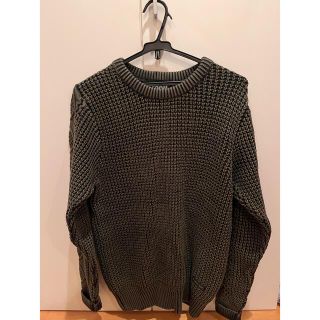 ショット(schott)のSchott NYC ショット　カーキセーター　深緑　秋服　メンズ(ニット/セーター)