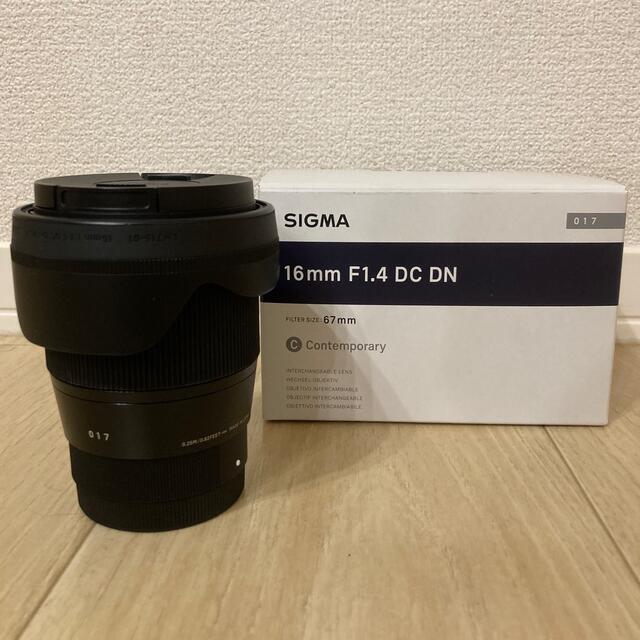 SIGMA(シグマ)のSIGMA 16mm F1.4 DC DN SONY用APS-C単焦点レンズ スマホ/家電/カメラのカメラ(レンズ(単焦点))の商品写真