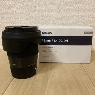 SIGMA - SIGMA 16mm F1.4 DC DN SONY用APS-C単焦点レンズ