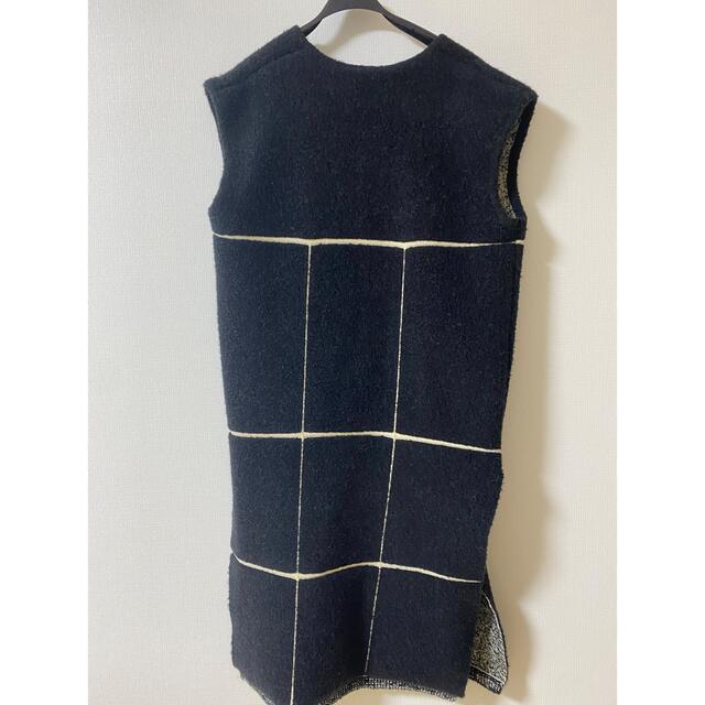 Ameri VINTAGE MOUTON LIKE KNIT VEST ブラック