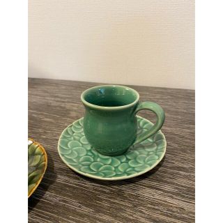 Jenggala - ジェンガラ カップ&ソーサー 3色セット プルメリア バリ島