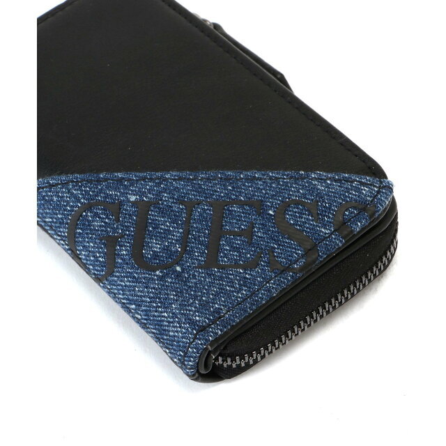 GUESS(ゲス)の【ブラック(BLB)】(M)GUNISEX Zip Around Wallet メンズのファッション小物(折り財布)の商品写真