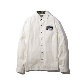 サブサエティ(Subciety)の【ホワイト】Subciety/(M)EMBLEM SHIRT L/S-Plain-(その他)