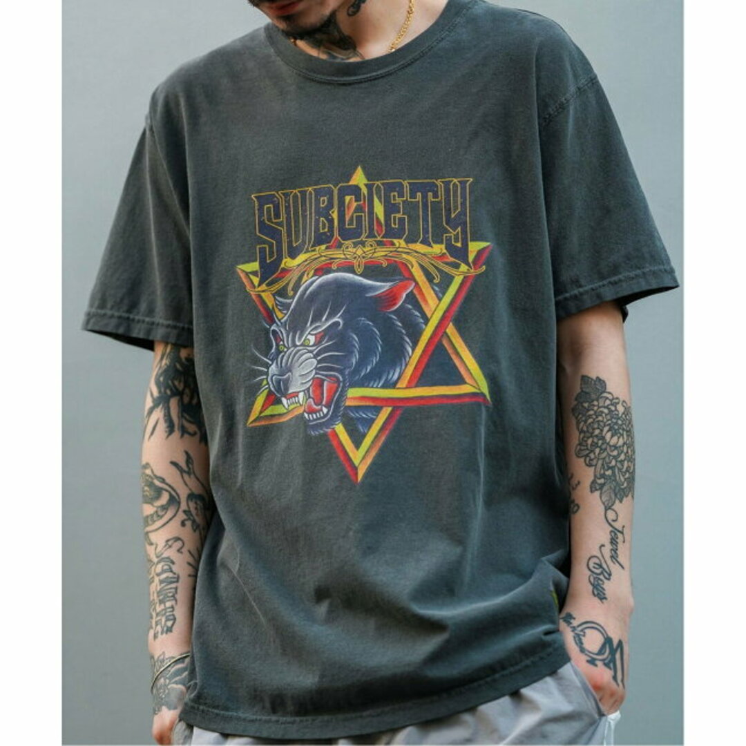 【BLACK】Subciety/(M)BLACK PANTHER TEE