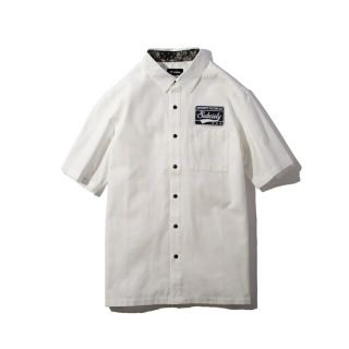 サブサエティ(Subciety)の【ホワイト】Subciety/(M)EMBLEM SHIRT S/S-Plain-(その他)