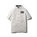 【ホワイト】Subciety/(M)EMBLEM SHIRT S/S-Plain