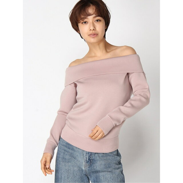 GUESS(ゲス)の【ベージュ(G4Q9)】(W)Brenda Logo Sweat レディースのトップス(その他)の商品写真