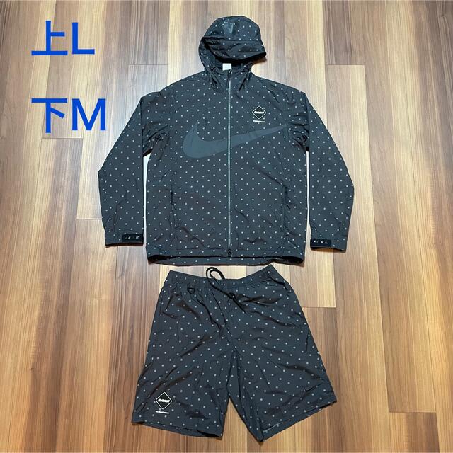 FCRB×NIKE 15AW POLKA DOT PRACTICE 黒上L下M