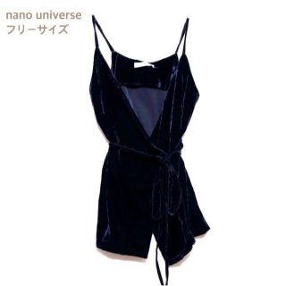 ナノユニバース(nano・universe)の新品　ナノ ユニバースnano universe ベルベットカシュクールキャミ(キャミソール)