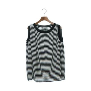 マックスマーラ(Max Mara)のMax Mara マックスマーラ Tシャツ・カットソー S 黒x白(ボーダー) 【古着】【中古】(カットソー(半袖/袖なし))