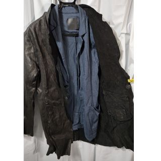 新年の贈り物 Yohji ヨウジヤマモト ムートンダブルレザーコート 未