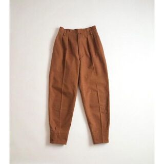 KENZO　ケンゾー　綿１００％　スラックス　ツータック　オレンジブラウン　美品６６cm裾幅