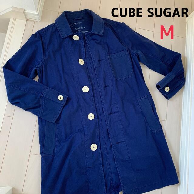 CUBE SUGAR(キューブシュガー)のCUBE SUGAR コート　レディース　M レディースのジャケット/アウター(ロングコート)の商品写真