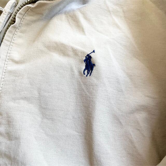 POLO RALPH LAUREN(ポロラルフローレン)の【美品】ポロラルフローレン ベージュ ブルゾン ワンポイント刺繍  M レディースのジャケット/アウター(ブルゾン)の商品写真