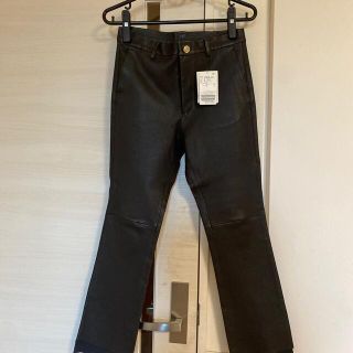 DEUXIEME CLASSE - ドゥーズィエムクラス レザーパンツ ブラウン36