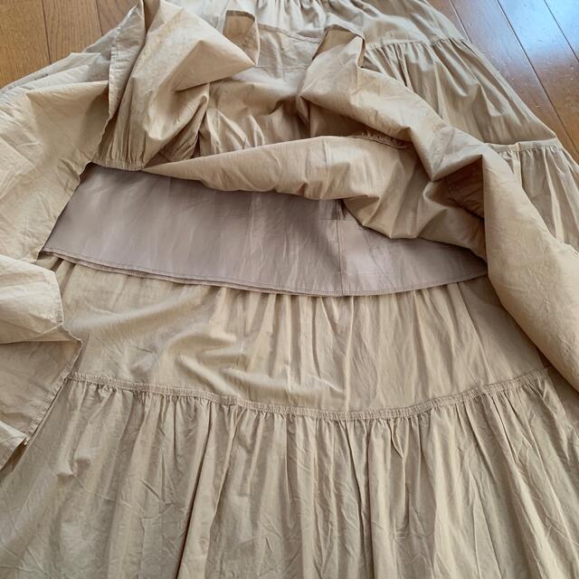 GU(ジーユー)のフレア　プリーツ　スカート　ベージュ　GU レディースのスカート(ロングスカート)の商品写真