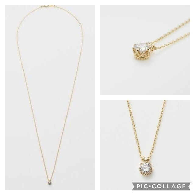 NOJESS(ノジェス)のNOJESS☆k10ノジェスダイヤモンドネックレス 0.15ct レディースのアクセサリー(ネックレス)の商品写真