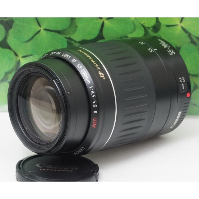 【美品】キャノンEF55-200mm超望遠ズーム⭐️スポーツ、イベントで大活躍