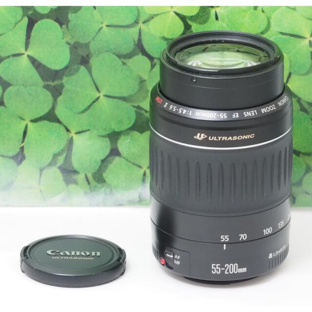 【美品】キャノンEF55-200mm超望遠ズーム⭐️スポーツ、イベントで大活躍