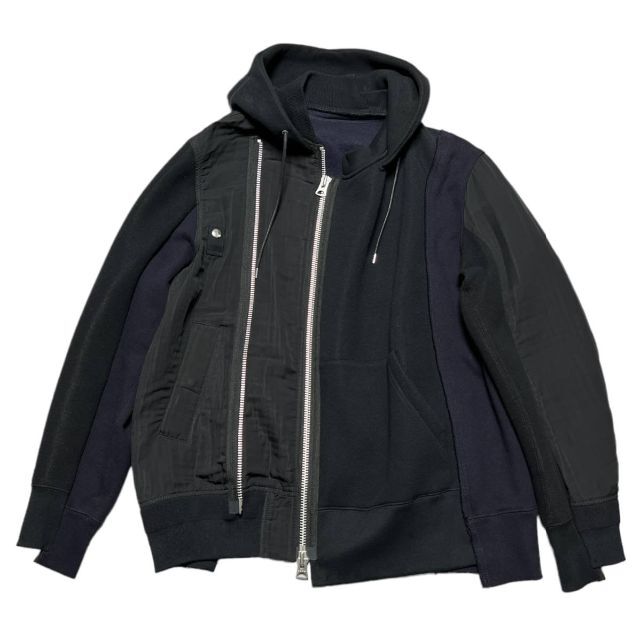 人気の春夏 sacai - SACAI 19SS ハイブリッド MA-1 スポンジスウェット