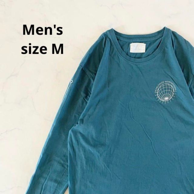 【美品】Mサイズ メンズ ロンT ワールドワイド 古着 長袖シャツ ふるじょ メンズのトップス(Tシャツ/カットソー(七分/長袖))の商品写真