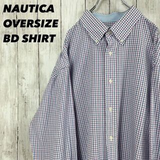 ノーティカ(NAUTICA)のNAUTICA ゆるだぼオーバーサイズXL長袖ブロードチェックボタンダウンシャツ(シャツ)