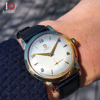 オメガ(OMEGA)の(93) 稼働美品 Ω オメガ 自動巻き Ω 1949年 日差8秒 14金張り(腕時計(アナログ))