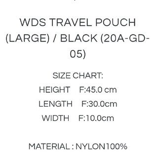 WIND AND SEA - トラベルポーチ☆黒☆WDS TRAVEL POUCH (LARGE)の通販 ...
