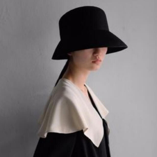 エムエムシックス(MM6)のキシダミキ　wool cloche hat - black LITMUS(ハット)