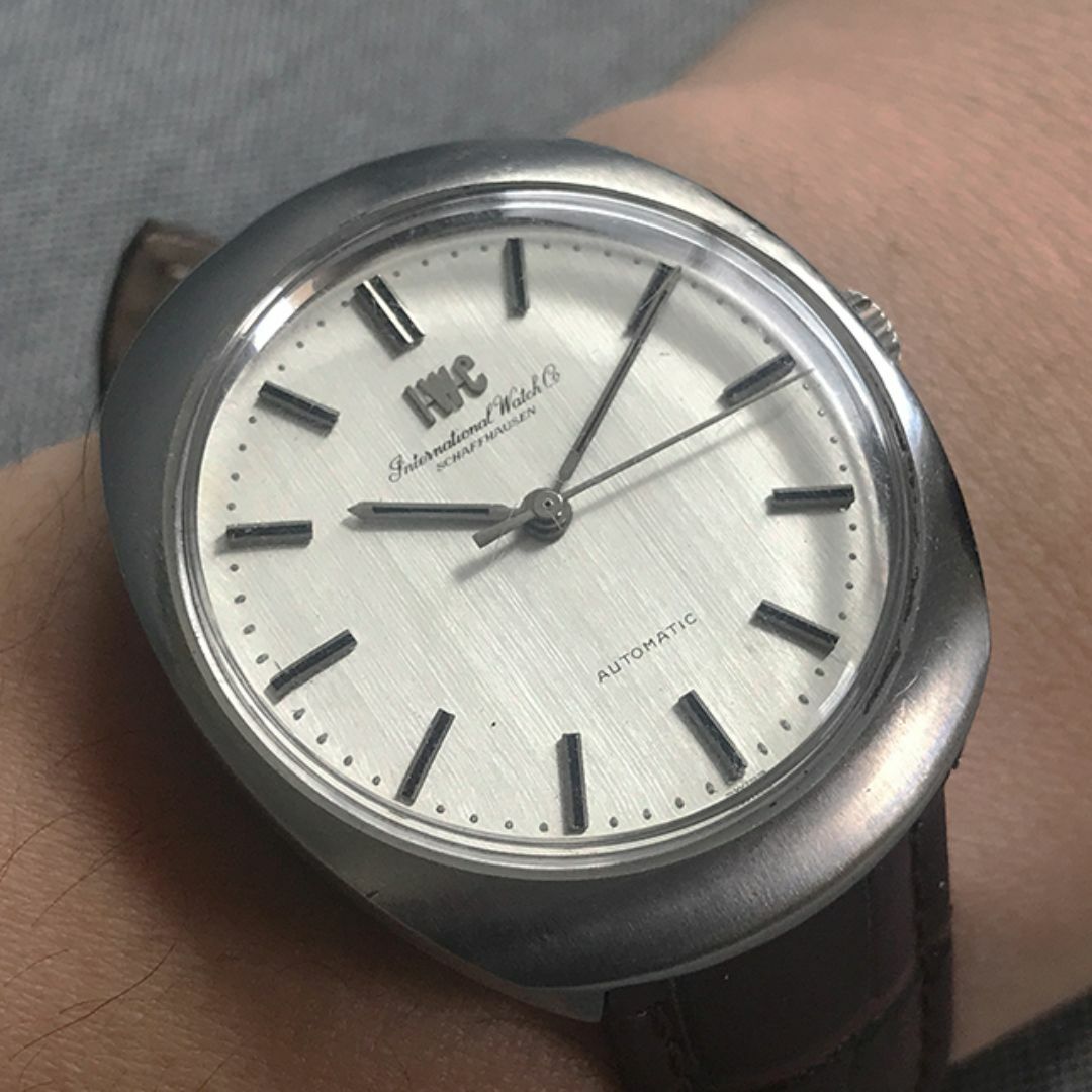 稼働美品 IWC 自動巻き 年 ワンピースケース 腕時計